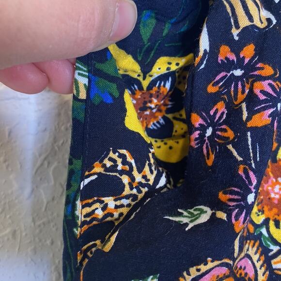 Miss Selfie Wide Leg Floral Casual Boho Stretchy Pants Rayon EUC Sz XL Rayon - Picture 4 of 13